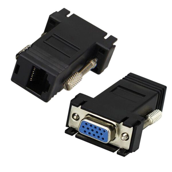 Adaptador Extensor Vídeo Vga x RJ45 Cabo Rede 30m 1080p - Image 4