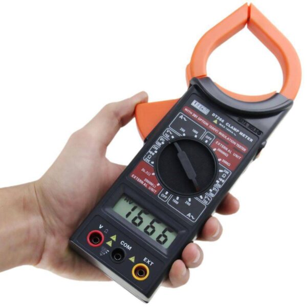 Alicate Amperímetro Digital Profissional 600v Cat. Il Com Bip