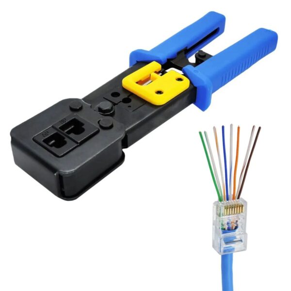 Alicate Crimpar Cabo Rede UTP RJ45 Conector Normal e Vazado - Image 2