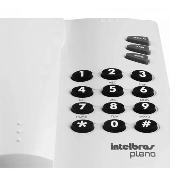 Aparelho Telefônico Fixo C/ Fio Intelbras Pleno Cinza-ártico - Image 4