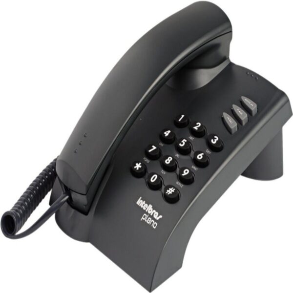 Aparelho Telefônico Fixo C/ Fio Intelbras Pleno Preto