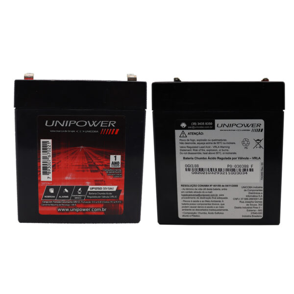 Bateria 12v 5Ah P/ Alarme Cerca e Nobreak - Image 3