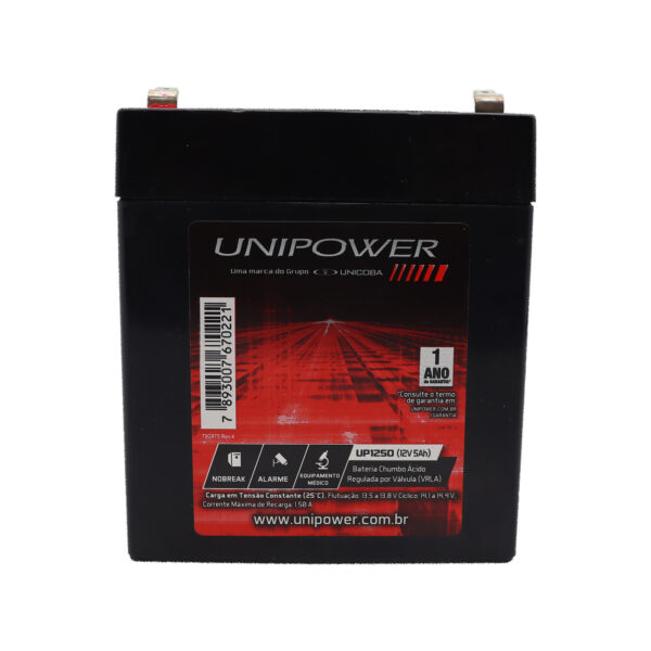 Bateria 12v 5Ah P/ Alarme Cerca e Nobreak - Image 5