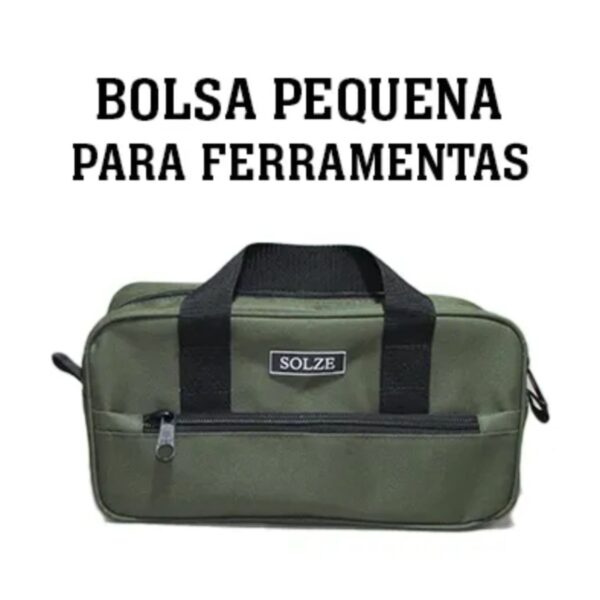 Bolsa Pequena Para Ferramentas Reforçada C/ Bolso e Alça Solze - Image 8