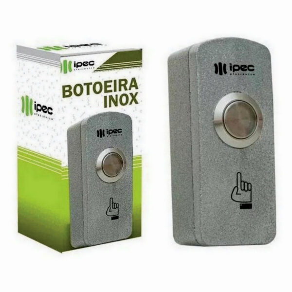 Botoeira Acionador P/ Fechadura Eletromagnetica Elétrica Em Inox IPEC - Image 3