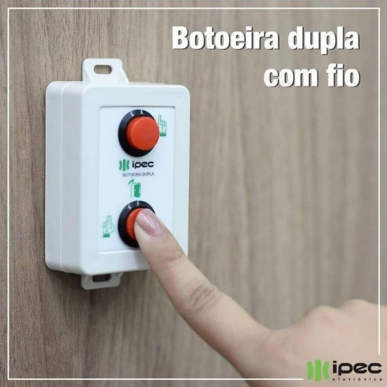 Botoeira Dupla C/ fio P/ Fechadura e Portão IPEC - Image 5
