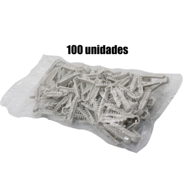 Bucha Clamps 4MM P/ Cabo Coaxial C/ 100 unidades