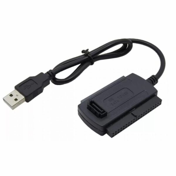 Cabo Adaptador USB 2.0 Hd Conversor P/ Ide Sata Fonte 3 Em 1 - Image 4