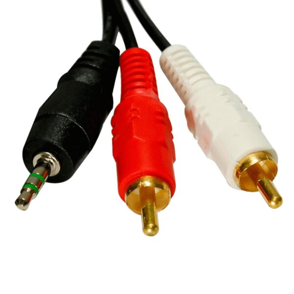 Cabo Auxiliar P2 Macho X RCA Macho Áudio Som
