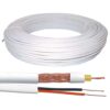 Cabo Coaxial 4mm Bipolar C/ Alimentação CFTV Branco 100m Condutti - Image 2