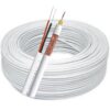 Cabo Coaxial 4mm Bipolar C/ Alimentação CFTV Branco 100m Condutti - Image 4