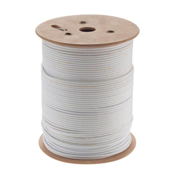 Cabo Coaxial 4mm + Bipolar C/ Alimentação Branco 500m - Image 4