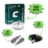 Kit Instalação 10 Câmeras de Segurança com Cabo CFTV e Conectores