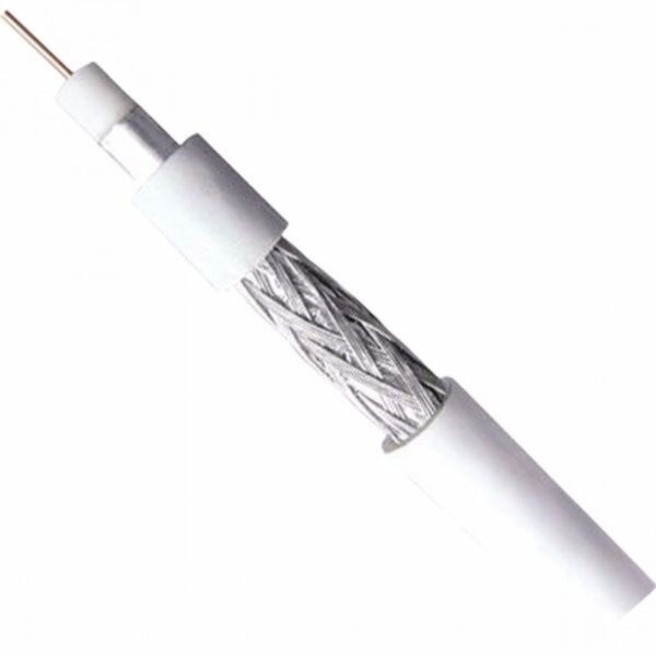 Cabo Coaxial RG6 Branco 100m 60% 75 Ohms - Image 3