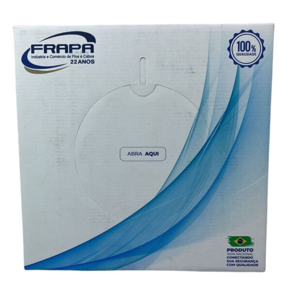 Cabo de Rede C/ Alimentação FRAPA Multi Câmeras CFTV BRANCO 100m - Image 3