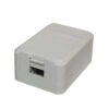 Caixa De Superfície 01 Porta Keystone RJ11/RJ45