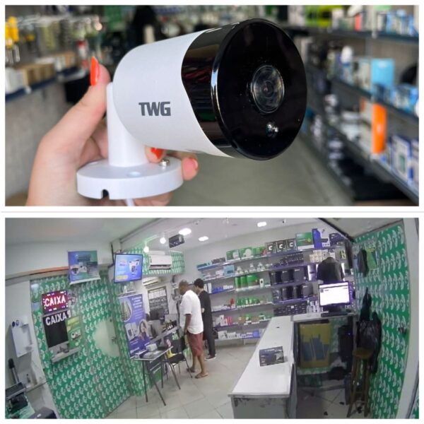 Câmera de Segurança TWG Bullet 360° Panorâmica Fisheye Full HD 1.7mm IP66 - Image 3