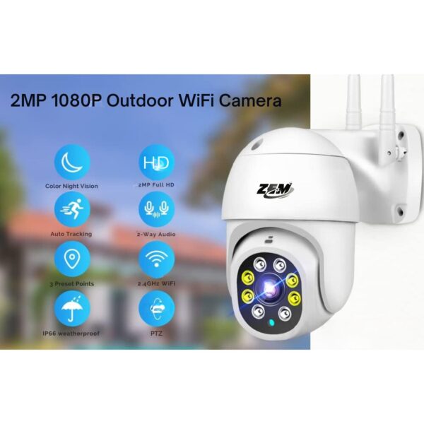 Câmera de Segurança IP Mini Speed Wi-Fi Full HD ZEM RT237 - Image 4