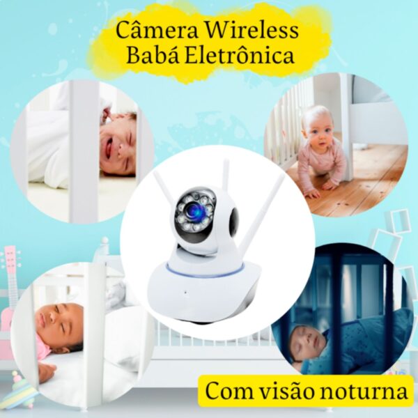 Câmera de segurança IP Zem 3 Antenas Wireless Visão Noturna - Image 6