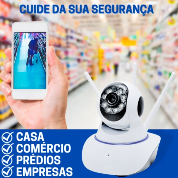 Câmera de segurança IP Zem 3 Antenas Wireless Visão Noturna - Image 8