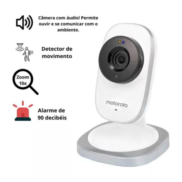 Camera De Seguranca Wi-fi Mdy2000 - Motorola Cor Branco - Image 3