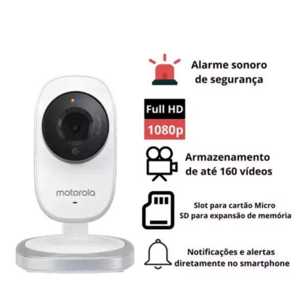 Camera De Seguranca Wi-fi Mdy2000 - Motorola Cor Branco - Image 5