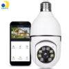 Câmera de segurança wi-fi Mini Speed Bocal E27 Wi-Fi PTZ Infravermelho - Image 2