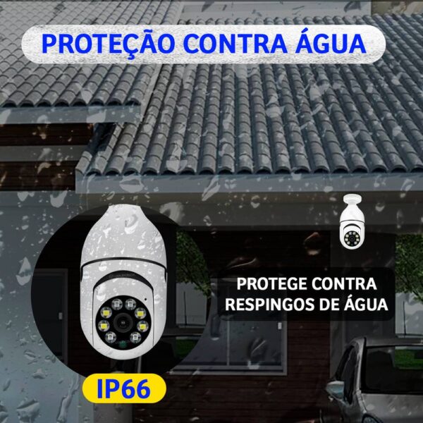 Câmera de segurança wi-fi Mini Speed Bocal E27 Wi-Fi PTZ Infravermelho - Image 8