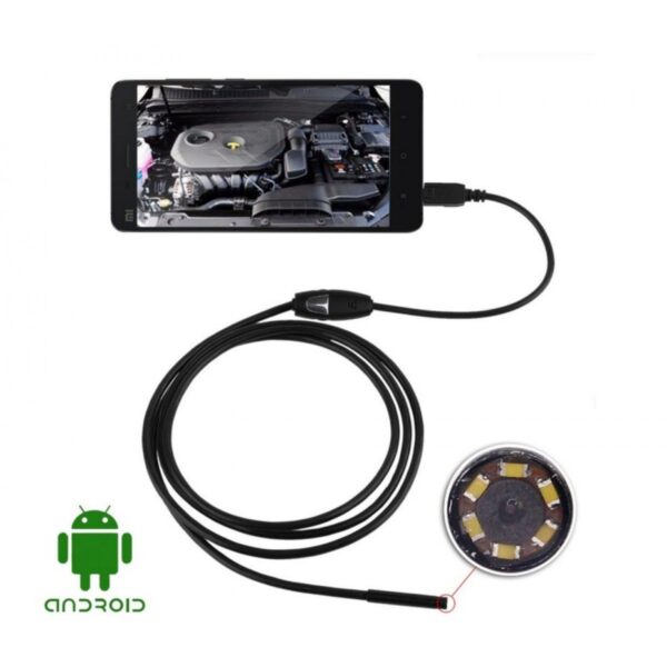 Câmera Sonda Endoscópica P/ Inspeção USB C/ 2 Metros - Image 2