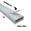 Canaleta Branca Sistema X 40x16mm C/ Fita Dupla Face C/ 2 Metros - Image 2