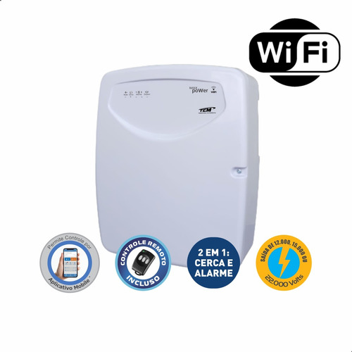 Central Choque E Alarme Maxpower Wifi Arme Pelo App