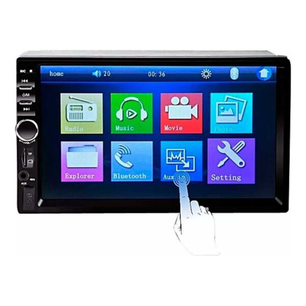 Central Multimídia 2 Din 7 Pol TouchScreen C/ Espelhamento MP5-7021B