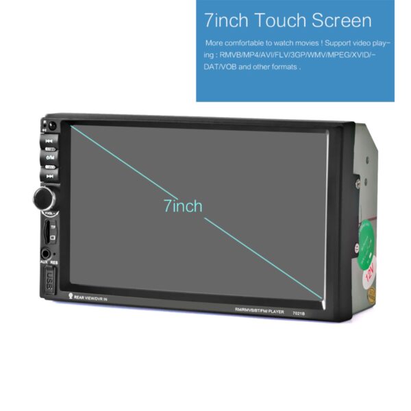 Central Multimídia 2 Din 7 Pol TouchScreen C/ Espelhamento MP5-7021B - Image 4