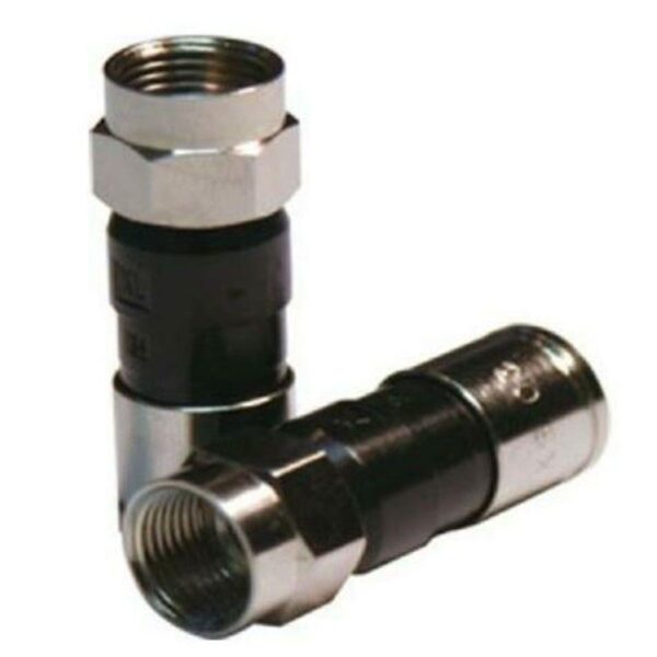 Conector F RG6 de Compressão C/ 5 Unidades