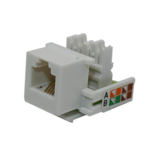 Conector Keystone Jack RJ11 Cat3 Fêmea C/ 2 Unidades