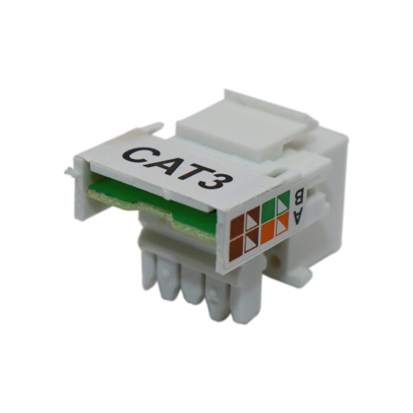 Conector Keystone Jack RJ11 Cat3 Fêmea C/ 2 Unidades - Image 3