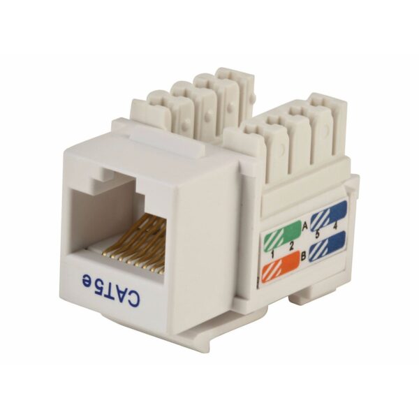 Conector Keystone Jack RJ45 Cat5e Fêmea C/ 2 Unidades