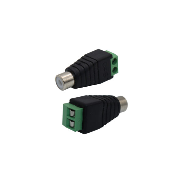 Conector RCA Fêmea C/ Borne C/ 5 unidades