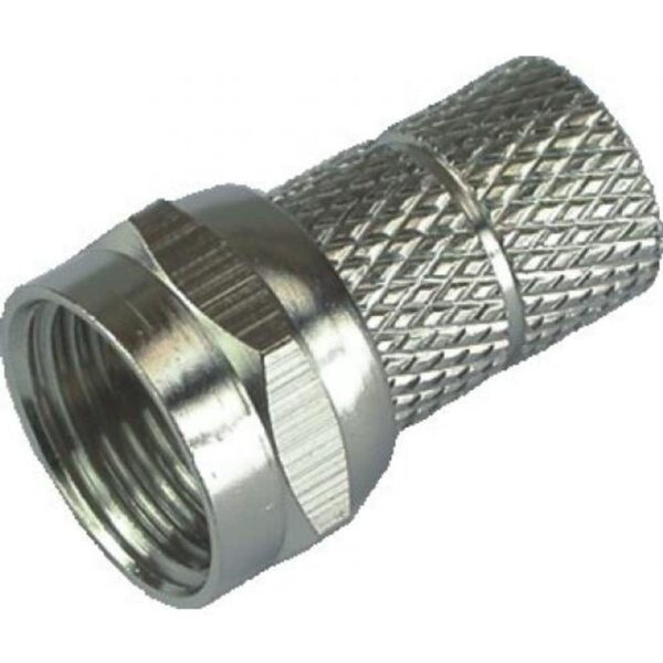 Conector RG6 De Rosca C/ 5 Unidades