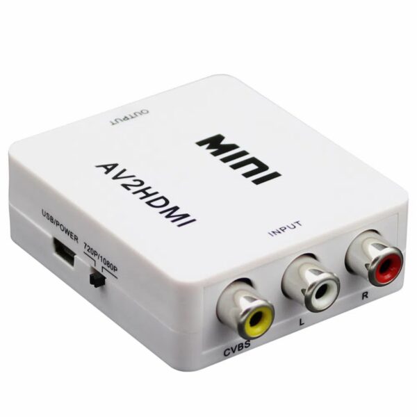 Adaptador Conversor Av Rca Para Hdmi Hardware Full Hd 1080p - Image 6
