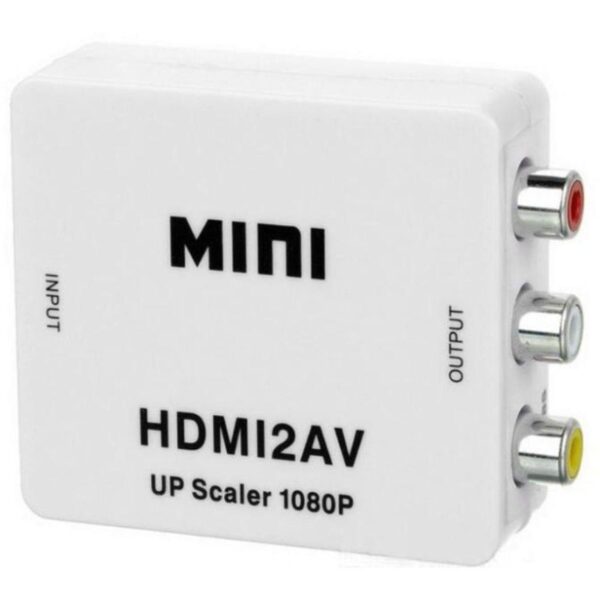 Adaptador Conversor HDMI P/ AV (RCA) 1080p Full HD HDMI2AV