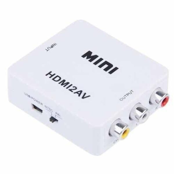 Adaptador Conversor HDMI P/ AV (RCA) 1080p Full HD HDMI2AV - Image 3