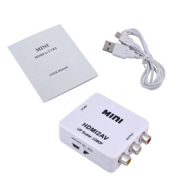 Adaptador Conversor HDMI P/ AV (RCA) 1080p Full HD HDMI2AV - Image 5