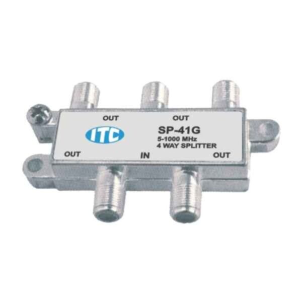 Divisor De Antena 1 X 4 5.100MHz Para Cabo Coaxial C/ 2 Unidades