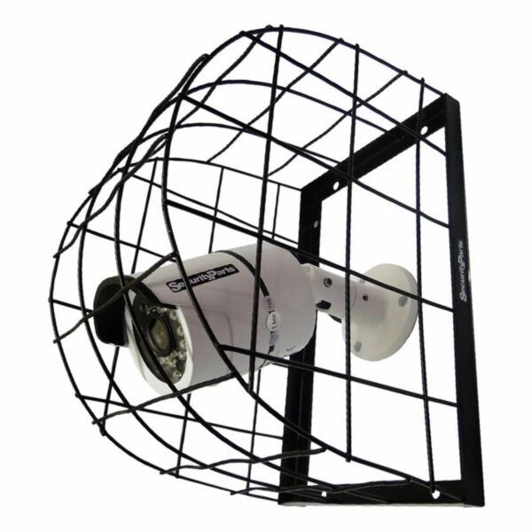Grade Proteção Formato Oval P/ De Câmera De Segurança Preto
