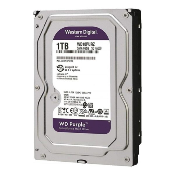 HD 1TB Interno 3.5" SATA WD Purple Surveillance