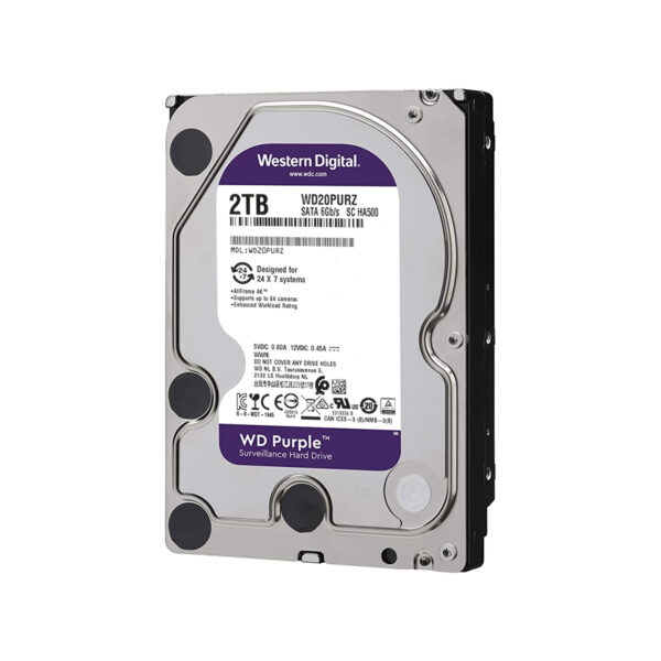 HD 2TB Interno 3.5" SATA WD Purple Surveillance