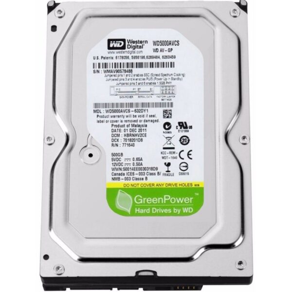 HD 500GB Western Digital Interno 3.5" Sata - Image 2