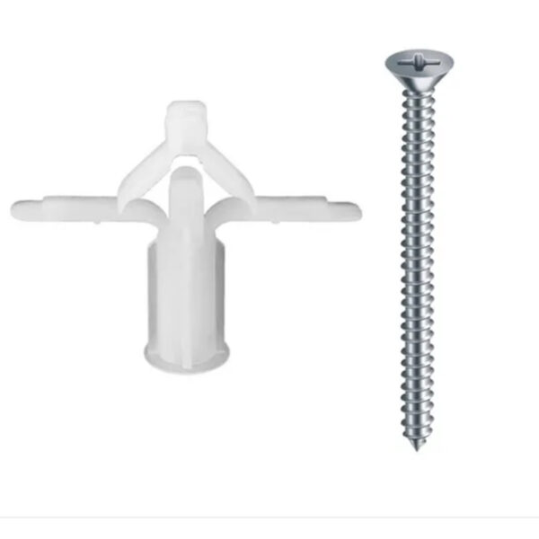 Bucha Com Aba Para Gesso Drywall 4-16mm Com Parafuso Philips Com 10 Unidades