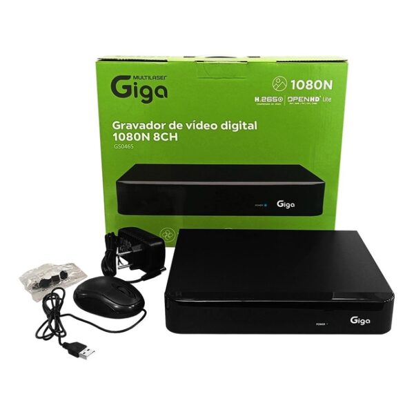 Kit CFTV Completo Giga 8 Câmeras AHD 720p DVR 8 Canais - Image 6